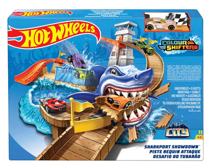 Hot Wheels Color Shifters Sharkport Showdown Track Set