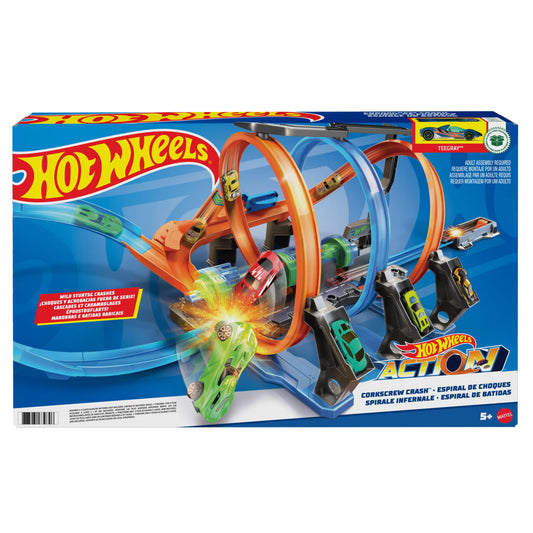 Hot Wheels Corkscrew Crash Track Set