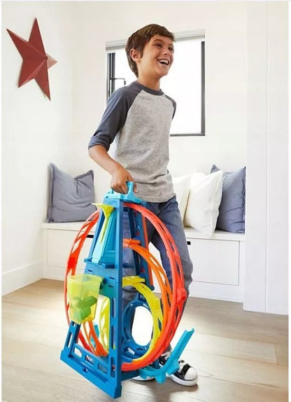 Hot Wheel Track Builder Unlimited Triple Loop Kit