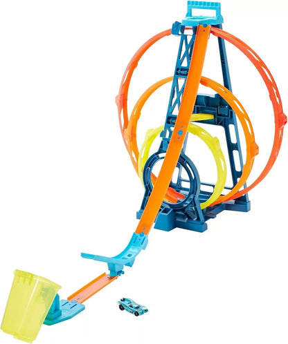Hot Wheel Track Builder Unlimited Triple Loop Kit