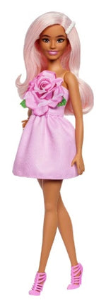 Barbie Fashionistas #238 (Rose Dress / Pink Hair)
